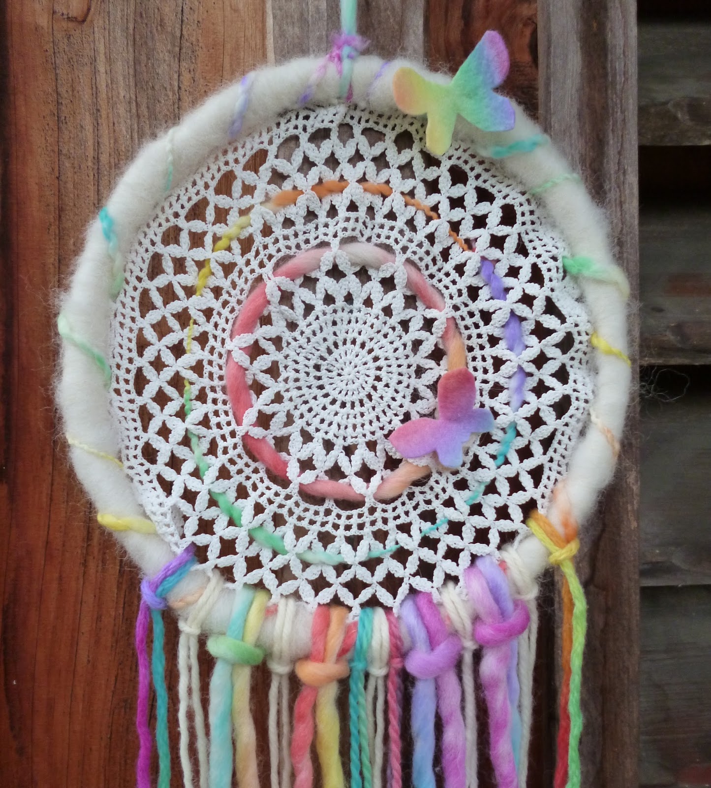 Softearth's World Lace wool dream catcher