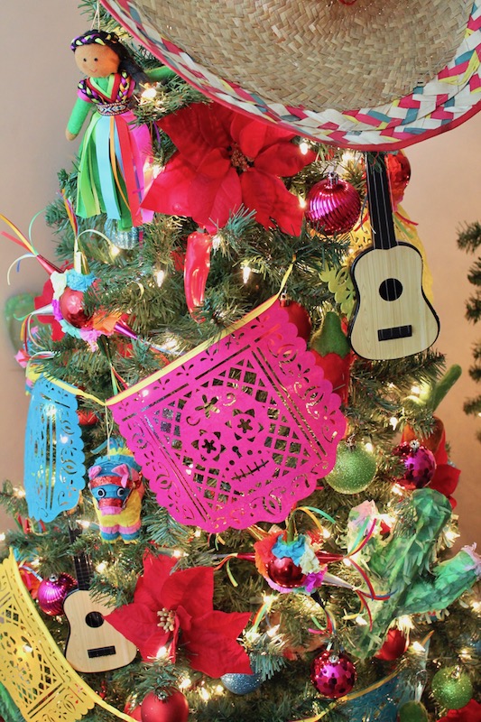 Feliz Navidad - Fiesta Themed Christmas Tree - LAURA'S Little PARTY I knew my theme was meant to be this year when I happened upon some festive piñata ornaments, chili peppers, cacti, and brightly colored bulbs at Target ... - Feliz Navidad - Fiesta Themed Christmas Tree - LAURA'S Little PARTY