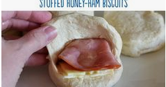 Stuffed Honey-Hàm Biscuits