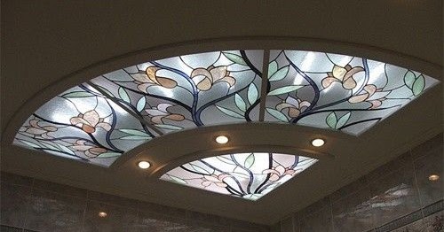 Installing Stained Glass Panels In False Ceiling Designs