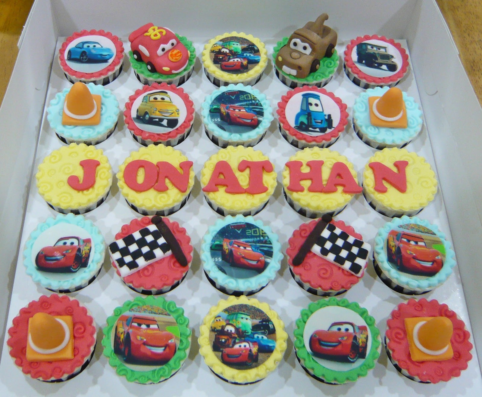Jenn Cupcakes & Muffins Cars Themed Cupcakes