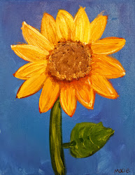 sunflower paintings lessons easy angela anderson tutorial half super