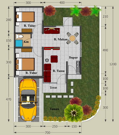 38+ Gambar Rumah Cantik Type 45 PNG