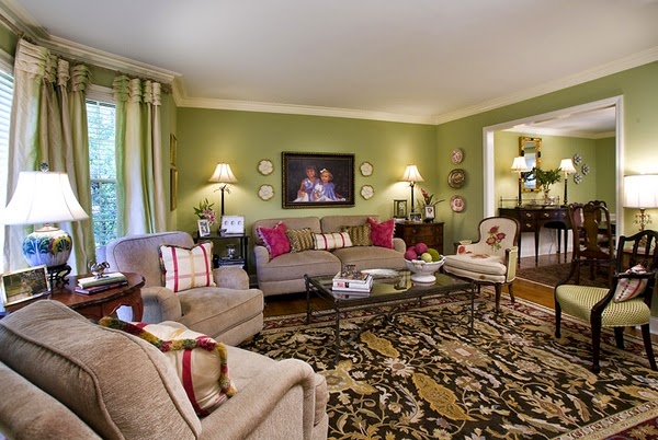 Tips for filling your living room color