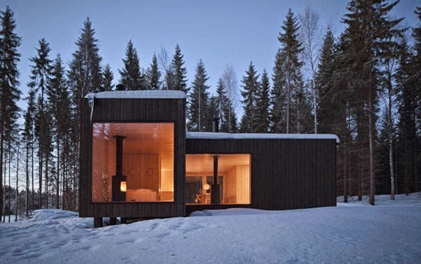 Facades of minimalist homes