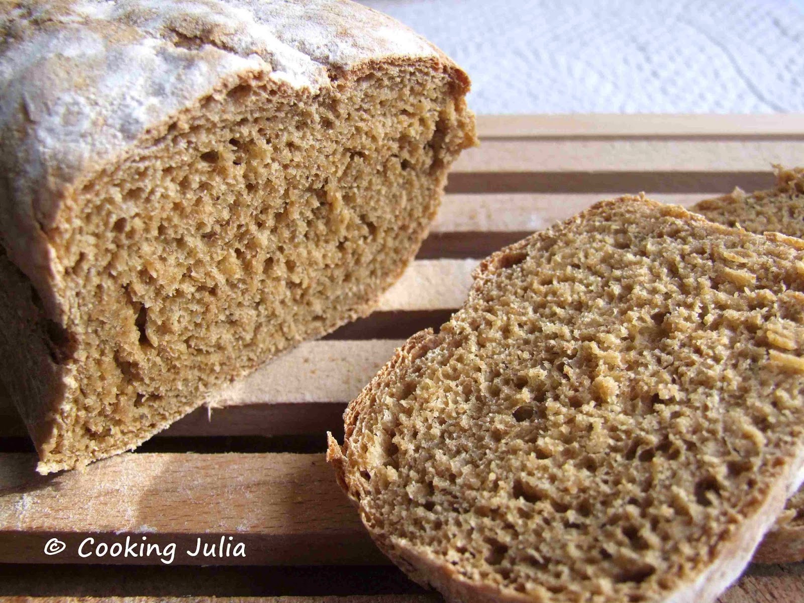 COOKING JULIA : PAIN COMPLET ULTRA-MOELLEUX