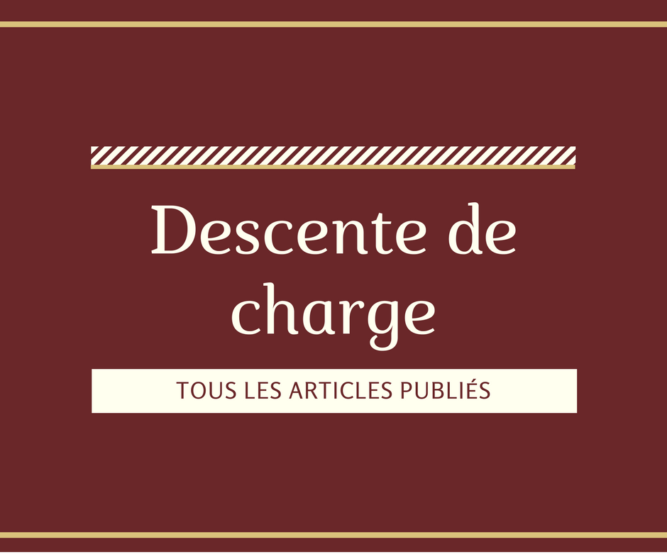 articles liés à la compréhension et le calcul de descente de charge.