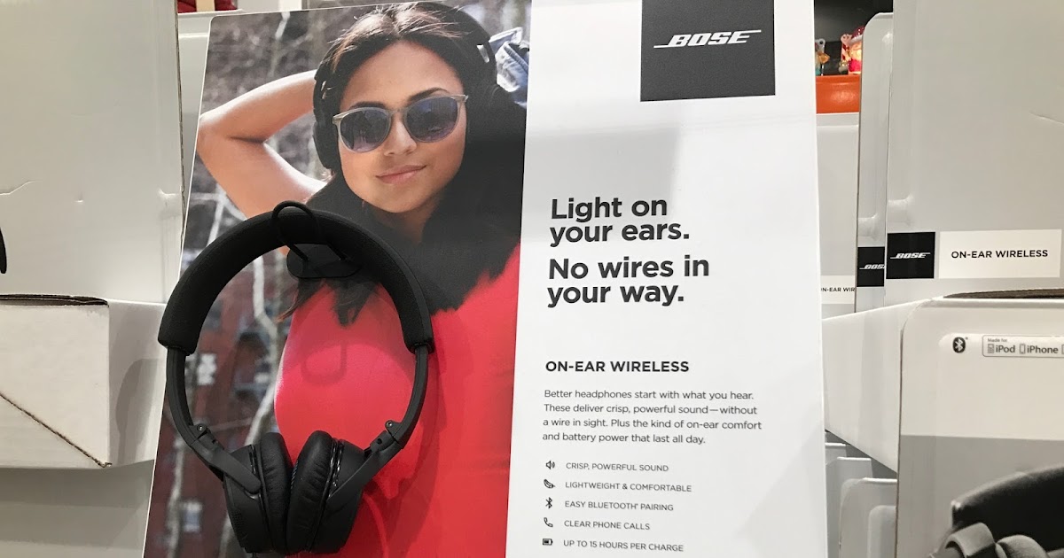 Bose SoundLink OnEar Wireless Headphones (TripleBlack) Costco Weekender