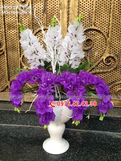 Hoa đá pha lê ở Mễ Trì Hoa da pha le o Me Tri