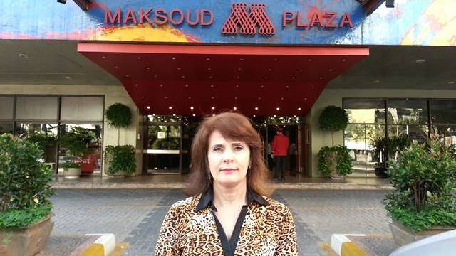 Sonia Hecher no Hotel Maksoud Plaza