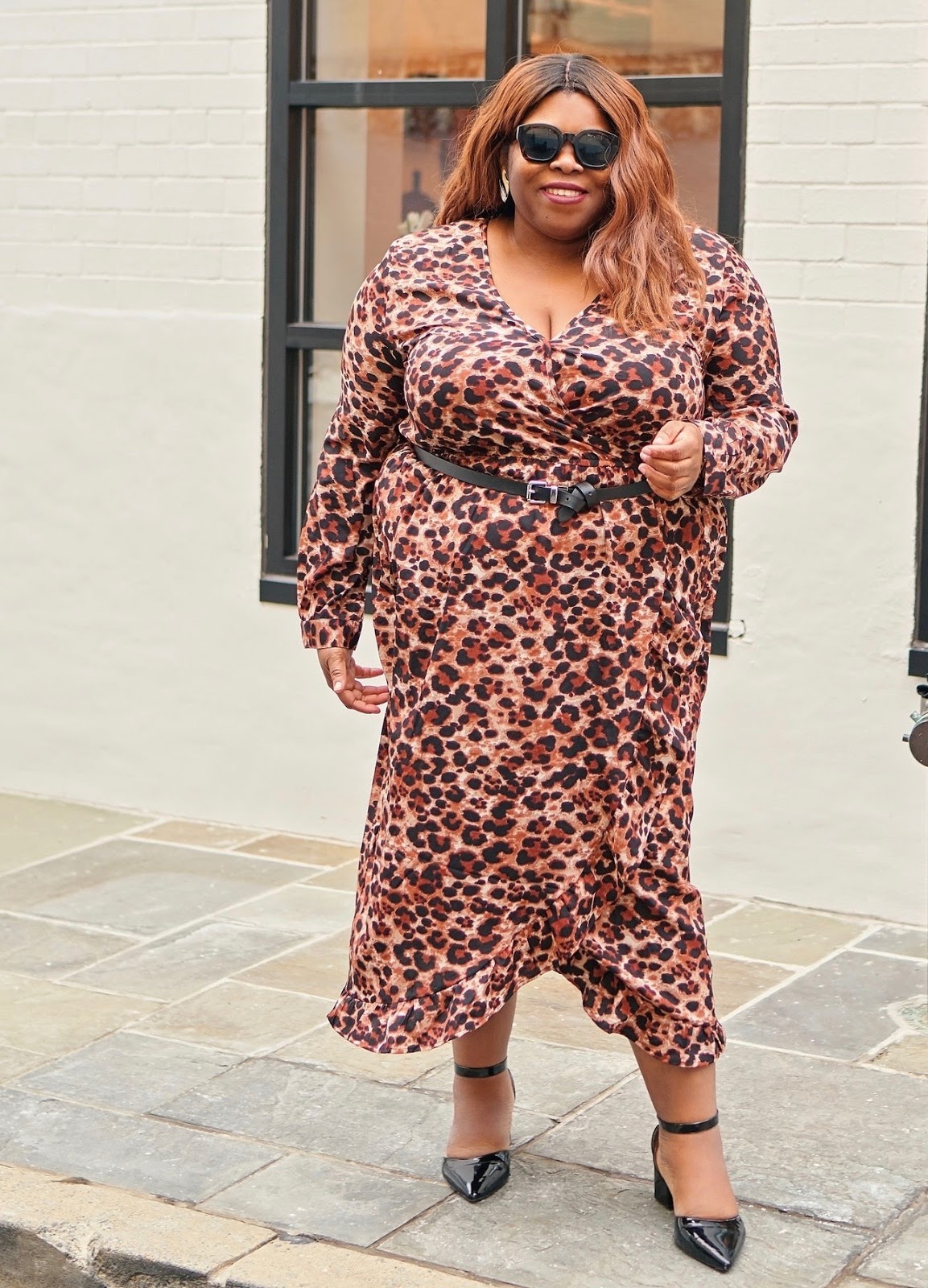 Leopard Wrap Midi Dress | Heart, Print & Style