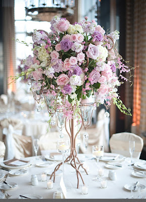 wedding reception flower arrangements