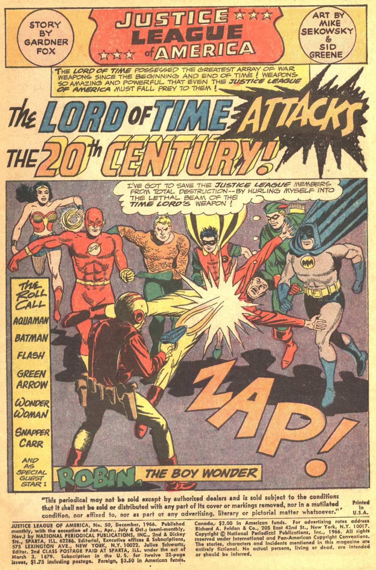 Justice League of America (1960) 50 Page 1