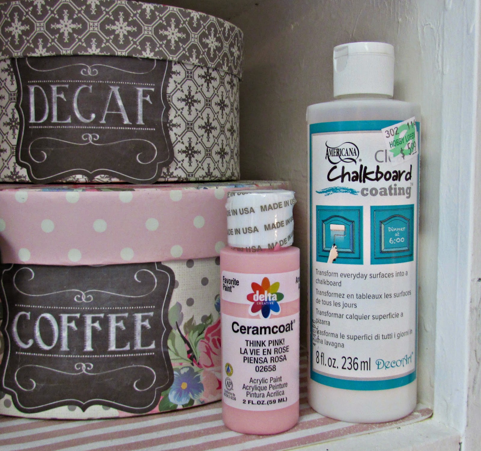 Penny's Vintage Home Pink Chalkboard Paint