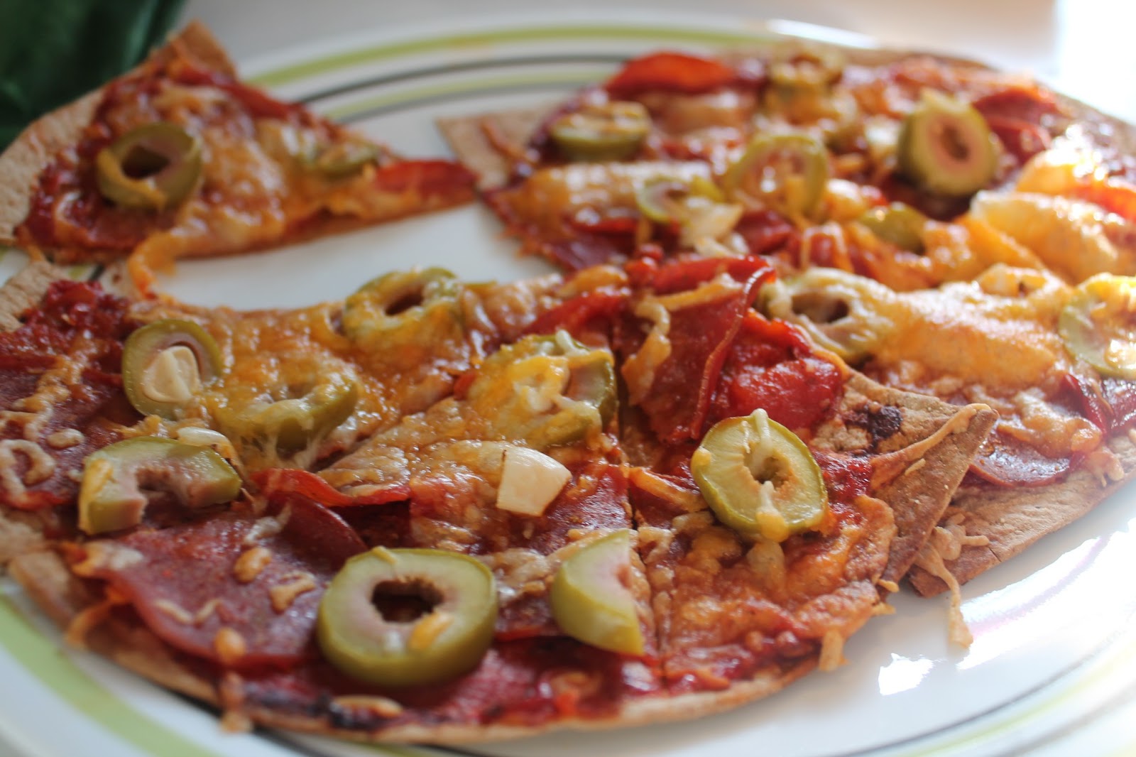 fat nurse The Pepperoni Green Olive Pizza