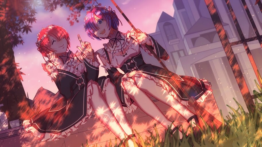 Ram, Rem, Re:Zero, Anime, Maid, Girls, 8K, #4.2686