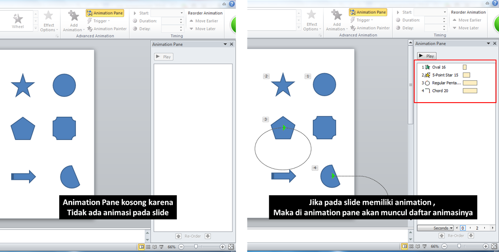 Fungsi Animation Pane dan Selection Pane di PowerPoint 2010 Belajar