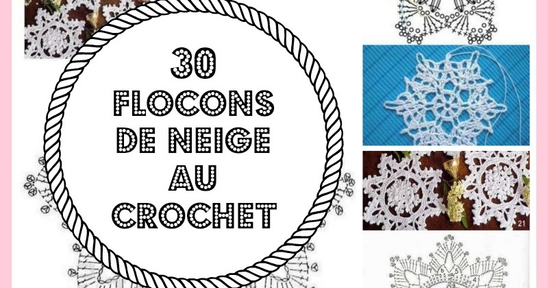 MES FAVORIS TRICOT-CROCHET: 30 diagrammes pour faire des flocons de neige au crochet