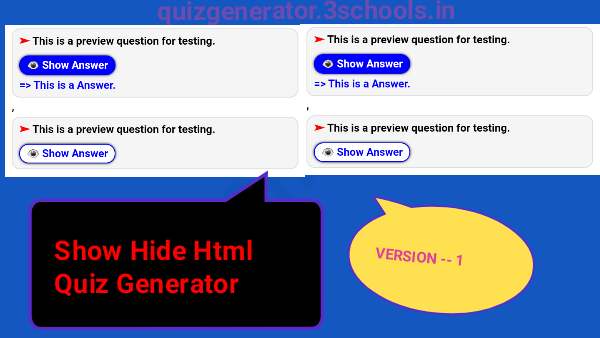 Show-hide-html-quiz-generator-with-code