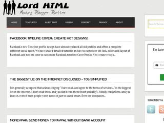 Lord HTML Blogger Template