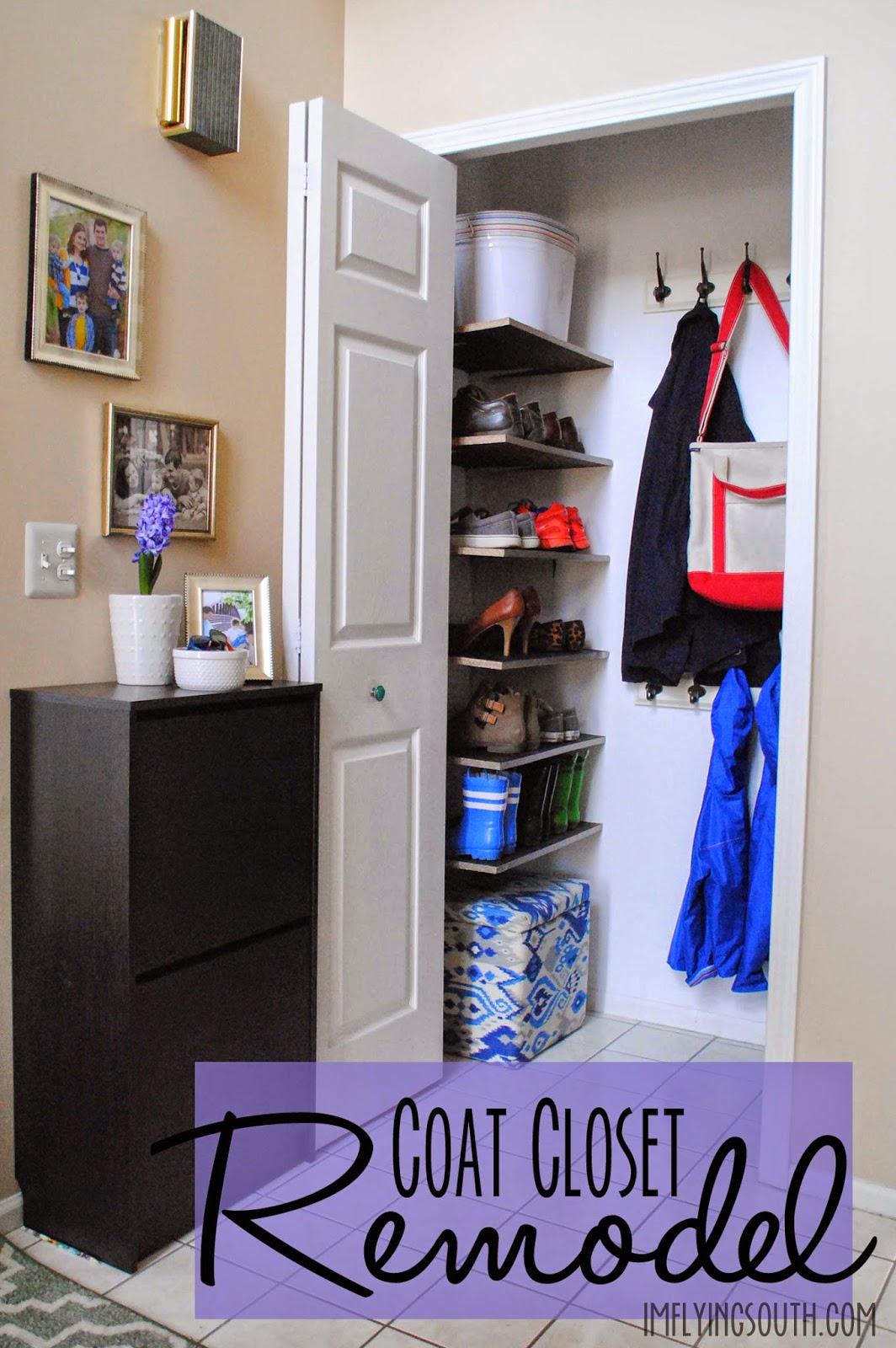 Coat Closet Remodel I M Flying South A Little Coat Closet Remodel Has Been In The Cards Since About Minute We Closed On House Both Entrances To Our Are Through Foyer