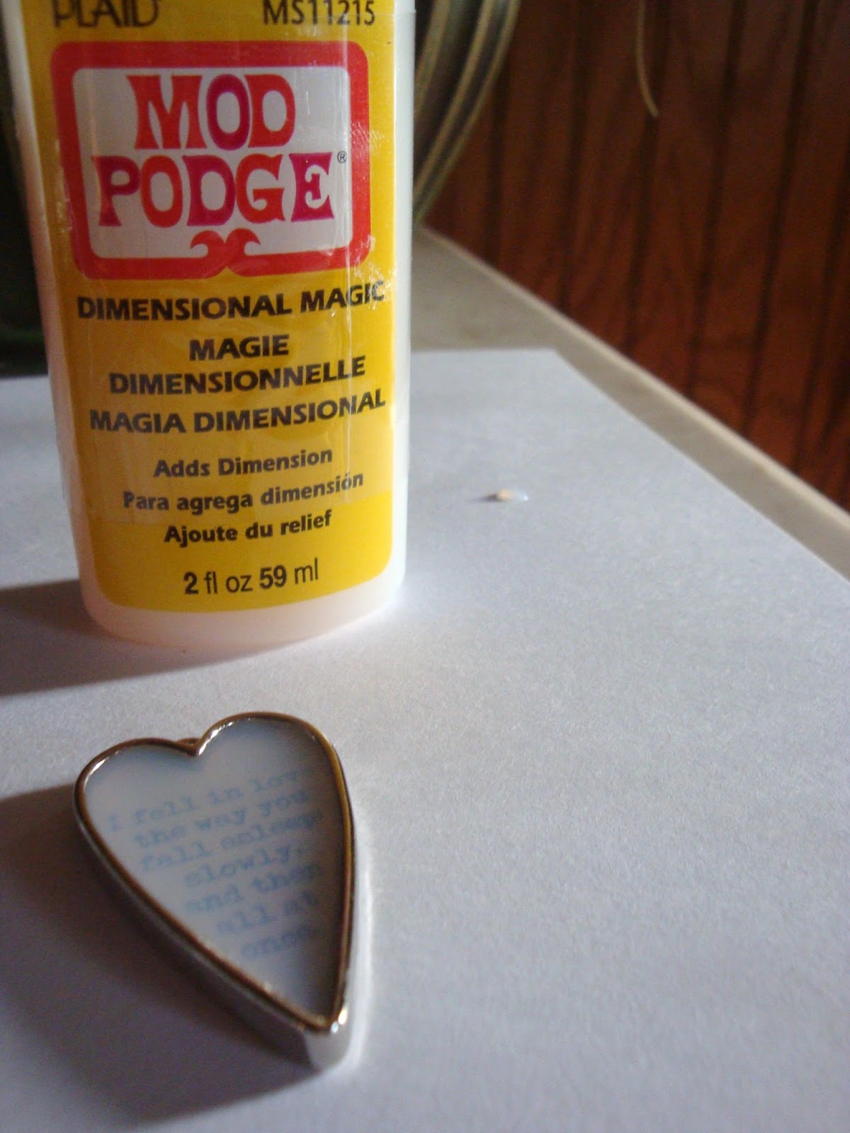 Glitter in my Kitchen Mod Podge Dimensional Magic Review and Tutorial