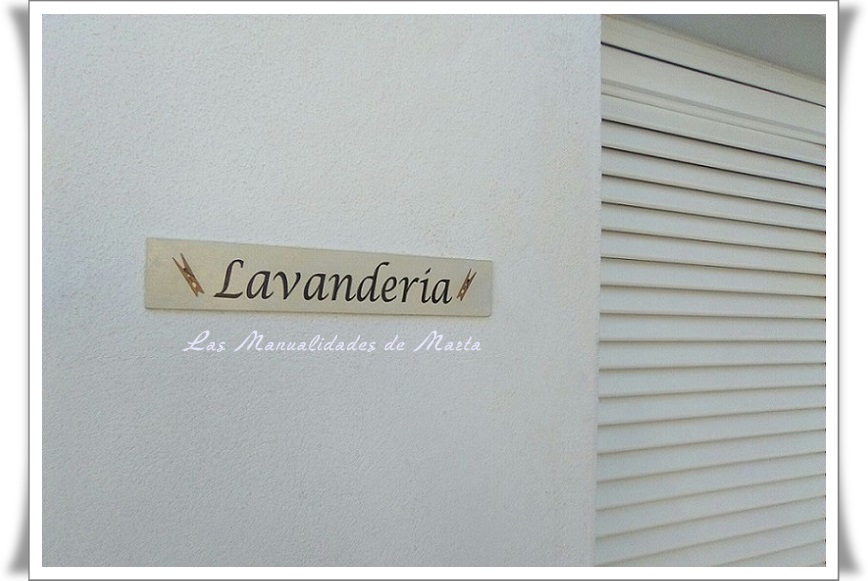 Las Manualidades de Marta: CARTEL PARA UNA LAVANDERÍA