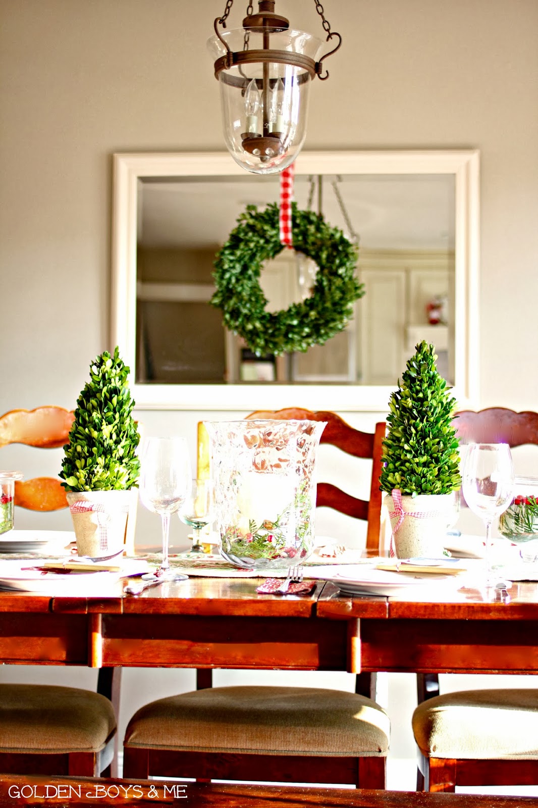 Our Christmas Dining and Living Rooms | Golden Boys & Me