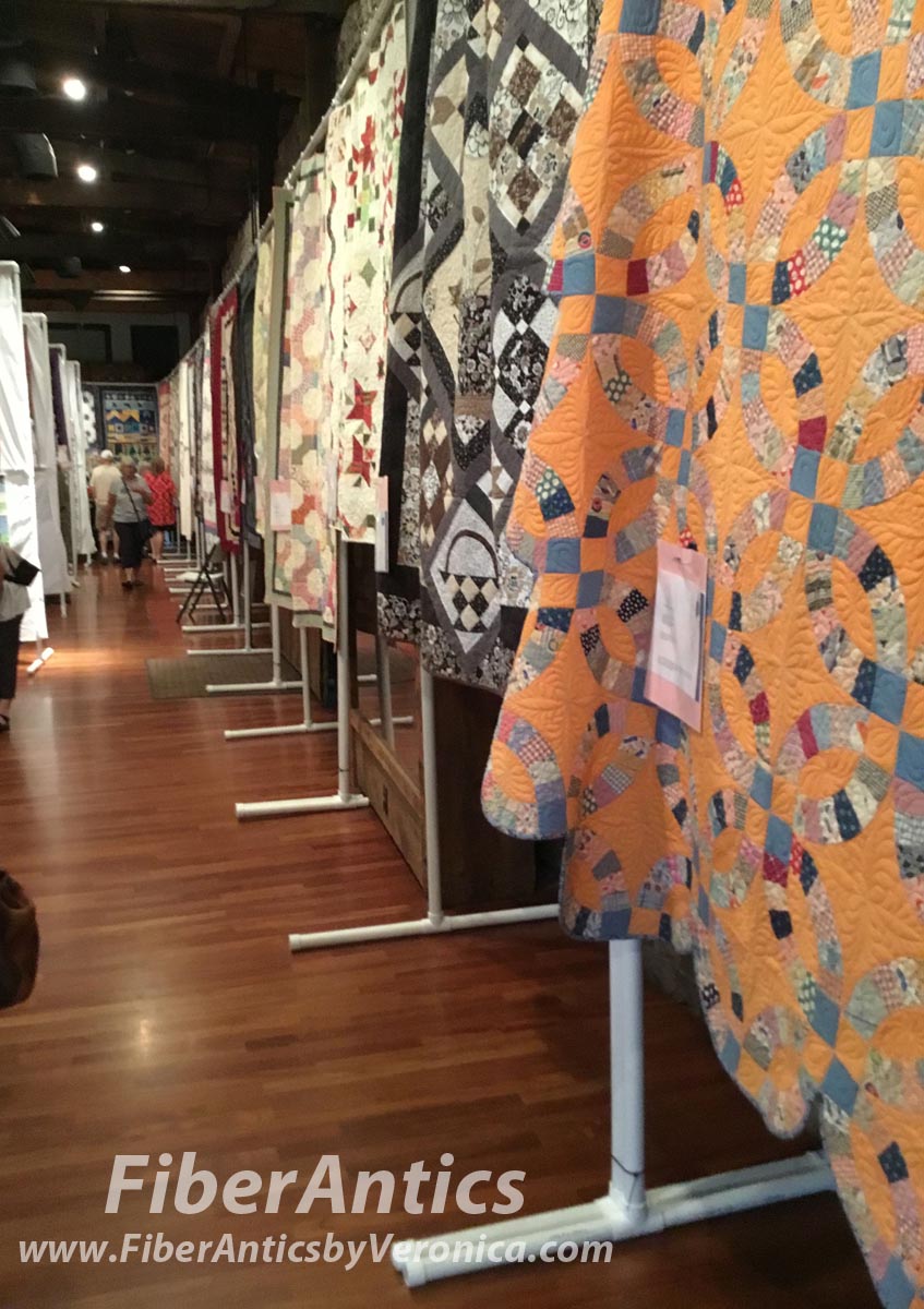 Fiber Antics by Veronica 100+ quilts displayed at firsttime quilt