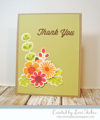 Fall Florals Thank You card-designed by Lori Tecler/Inking Aloud-stamps and dies from My Favorite Things Fall Florals Thank You card-designed by Lori Tecler/Inking Aloud-stamps and dies from My Favorite Things