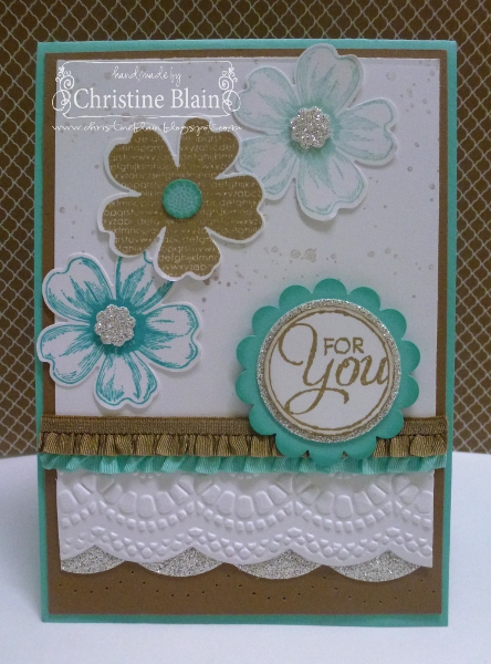 happy heart cards stampin' up's flower shop with a