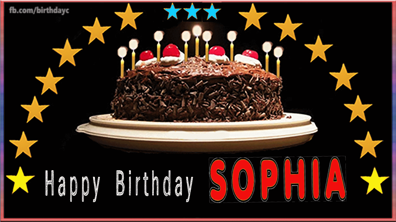 Happy Birthday Sophia Images.