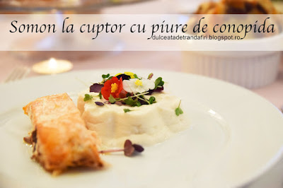 Somon cu piure de conopida