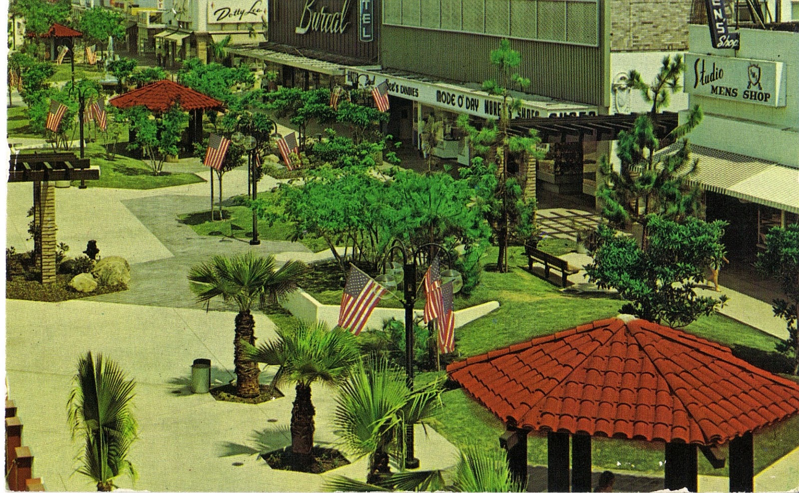 Downtown Burbank Mall Postcards San Fernando Valley Blog