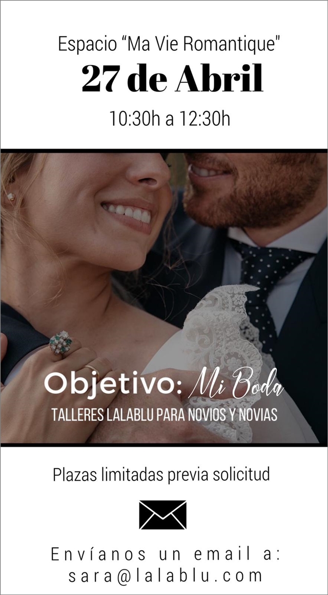 objetivo: mi boda - talleres para novios lalablu - blog mi boda