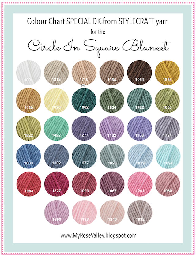 Stylecraft Dk Colour Chart