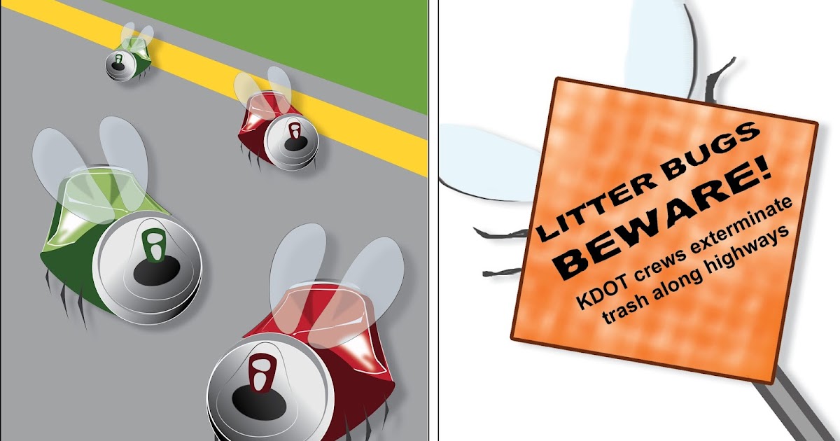Kansas Transportation Litter bugs beware! KDOT crews exterminate trash along highways