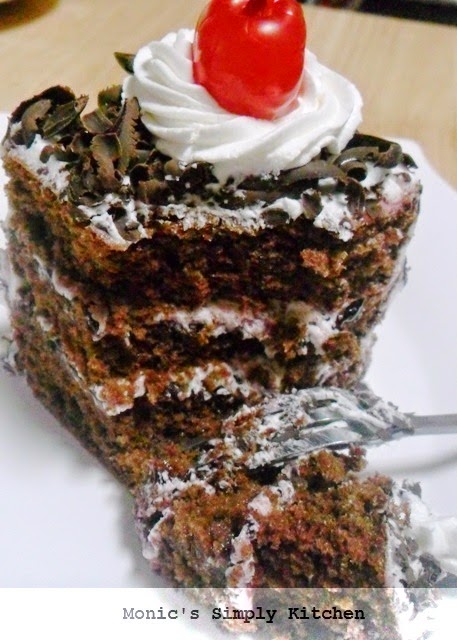 membuat black forest cake mudah