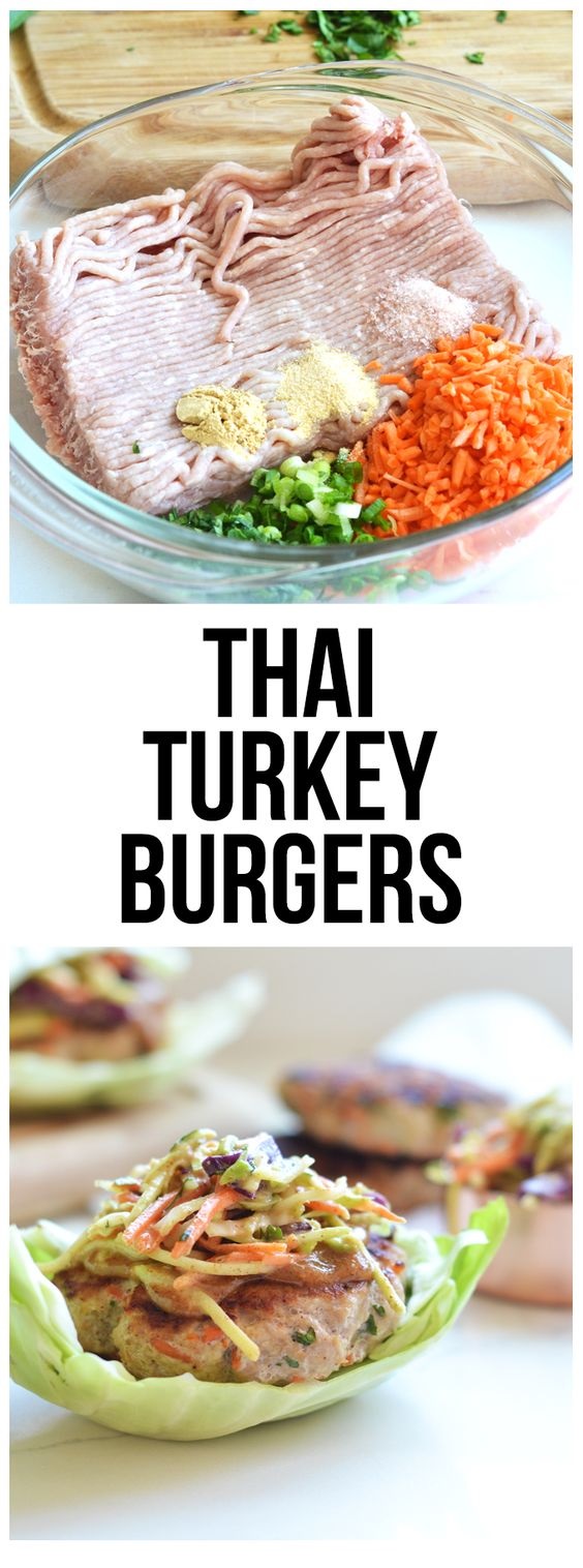 Thai Turkey Burgers