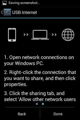 how to share your pc internet on android smartphone via usb cable