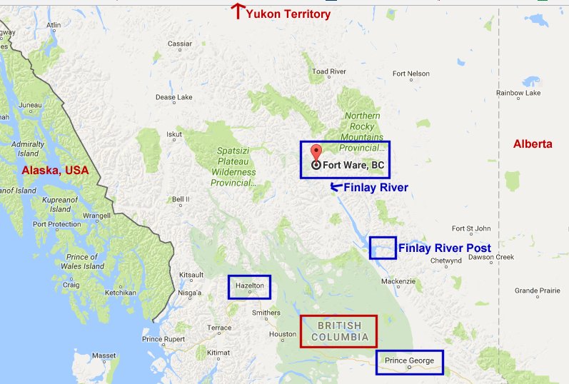 Fort Ware Bc Map Vancouver Spooks: Clubbed To Death! (Convict Interred At Boot Hill Cemetery)
