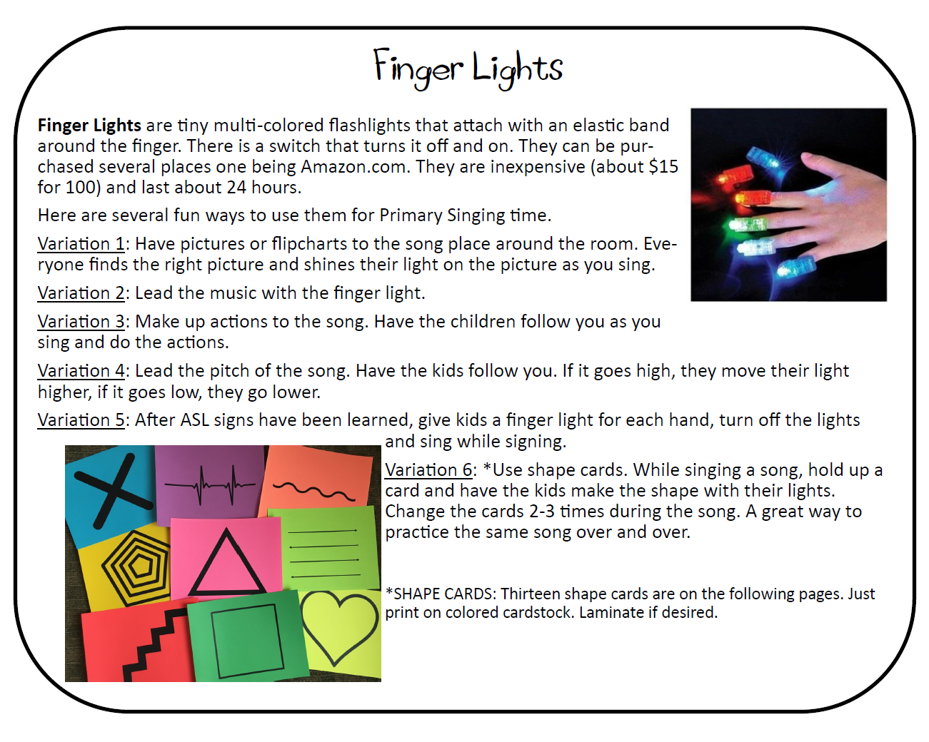 The Primary Pad Finger Lights