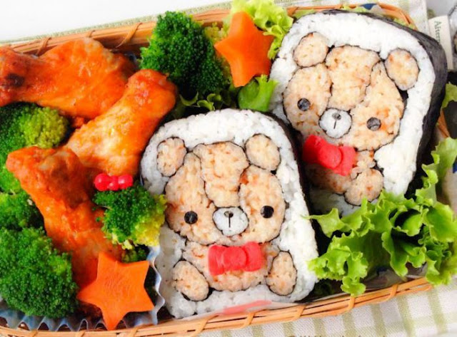 food art : adorable figures of sushi