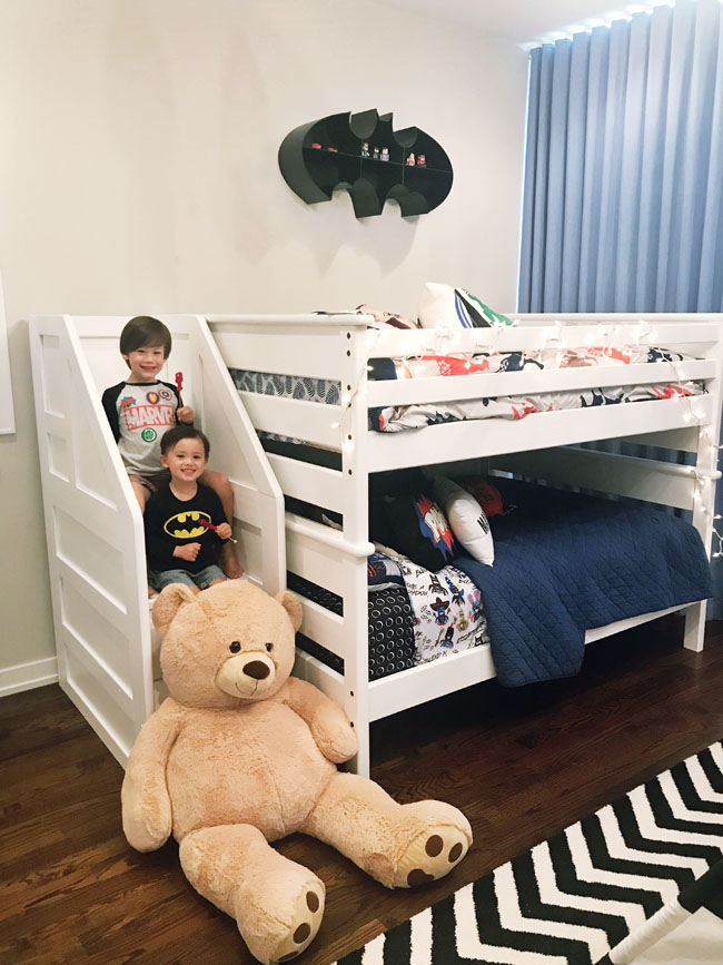 Best Boy's Bedroom, Black And White Boy's Bedroom, Super Hero Bedroom