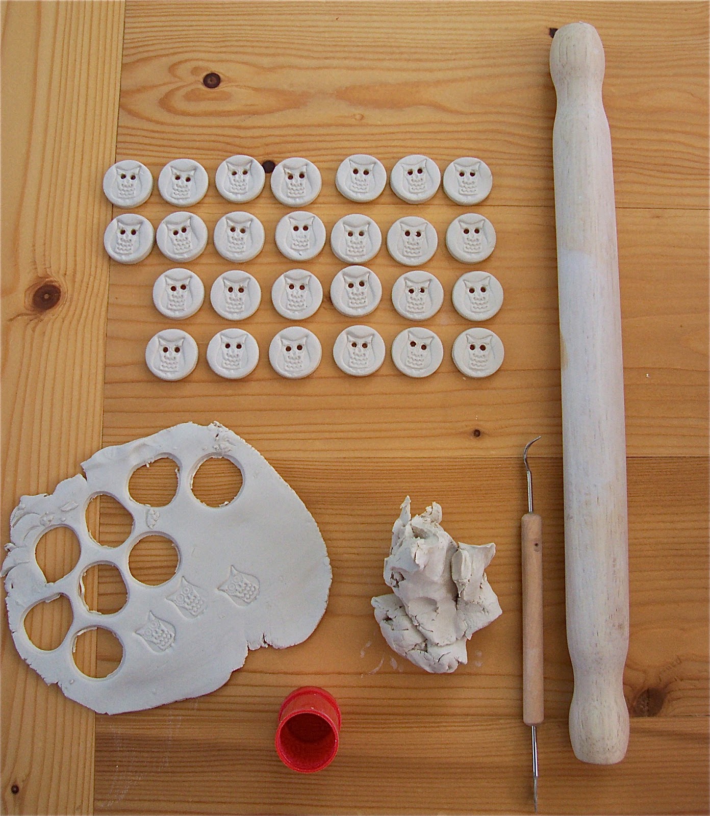 Little Brick House Clayworks Making with porcelain clay (porcelain Owl