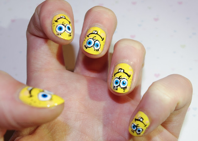 spongebob squarepaints nails