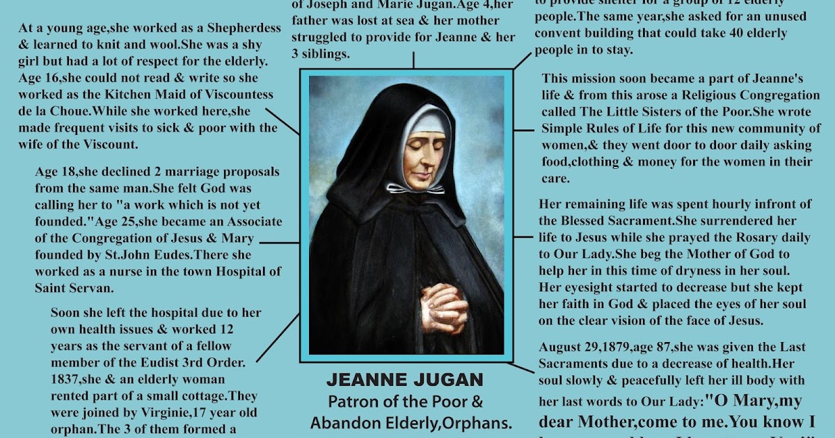 Imitating Christ's Humility Feast of Saint Jeanne Jugan FOUNDER OF
