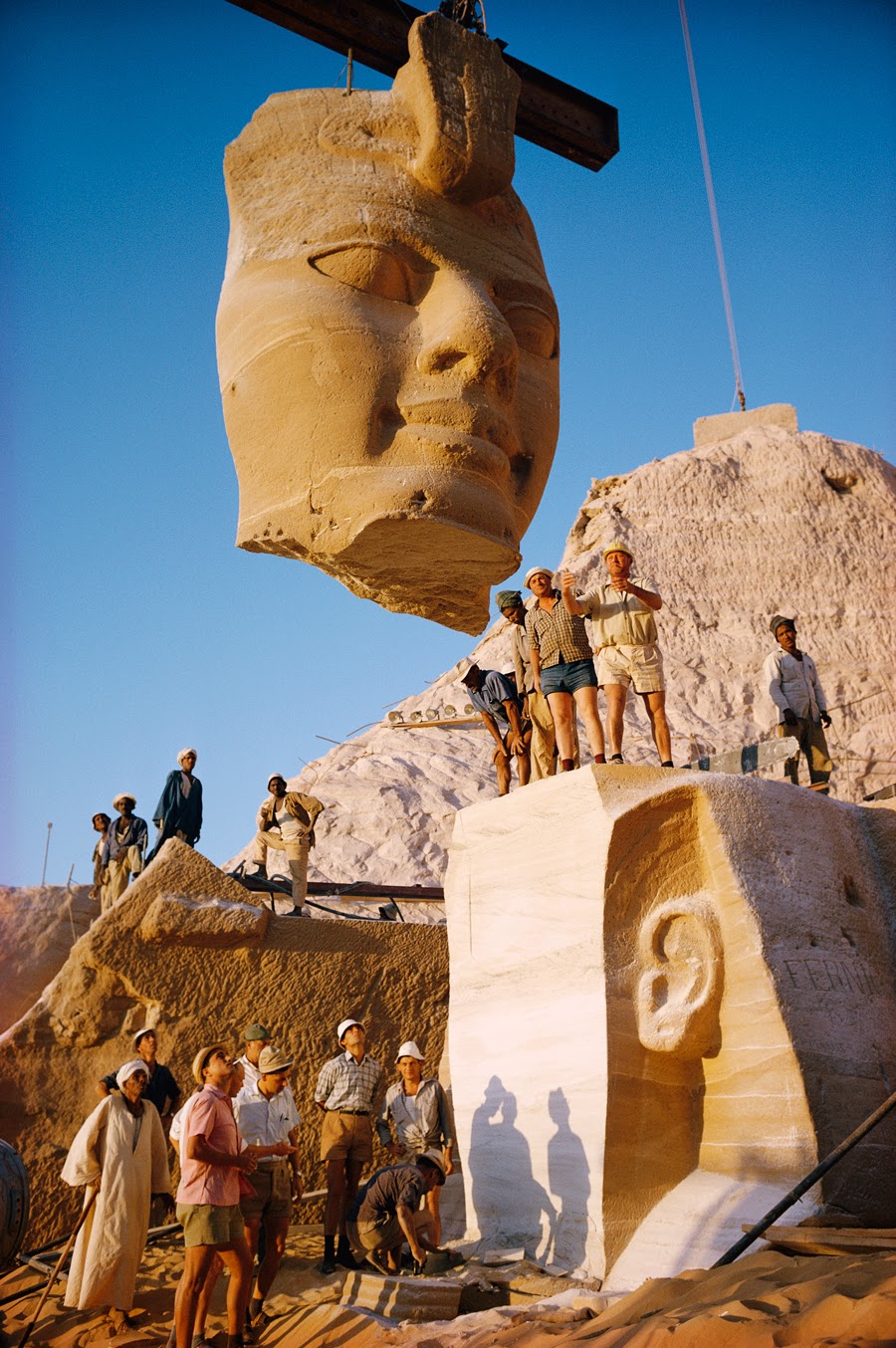 El traslado de los templos de Abu Simbel	[FOTOS]