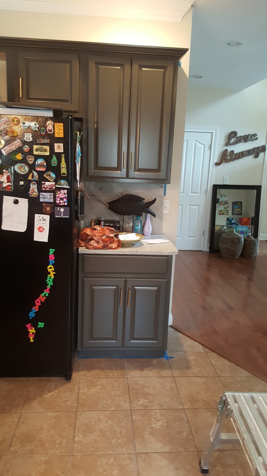Painting Clarksville Tennessee I Use A Special Paint For Cabinets Called Breakthrough It Is Waterbased And Low Voc The New Painting Fixtures Added Lot Value To This Kitchen