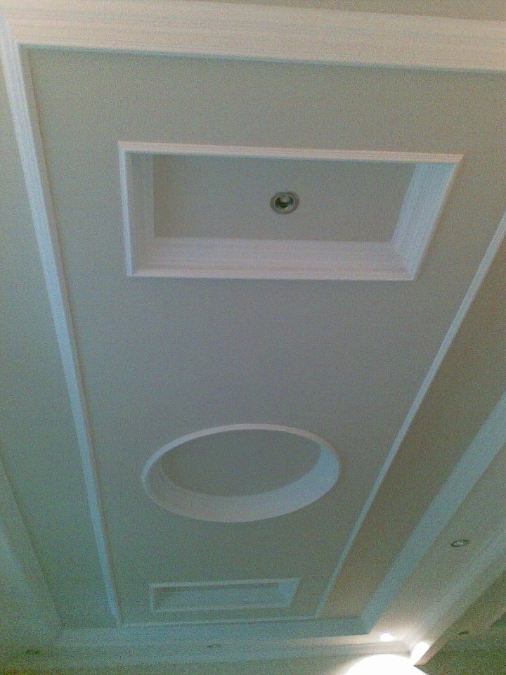 Contoh macam macam bentuk plafon gypsum lengkung lurus 